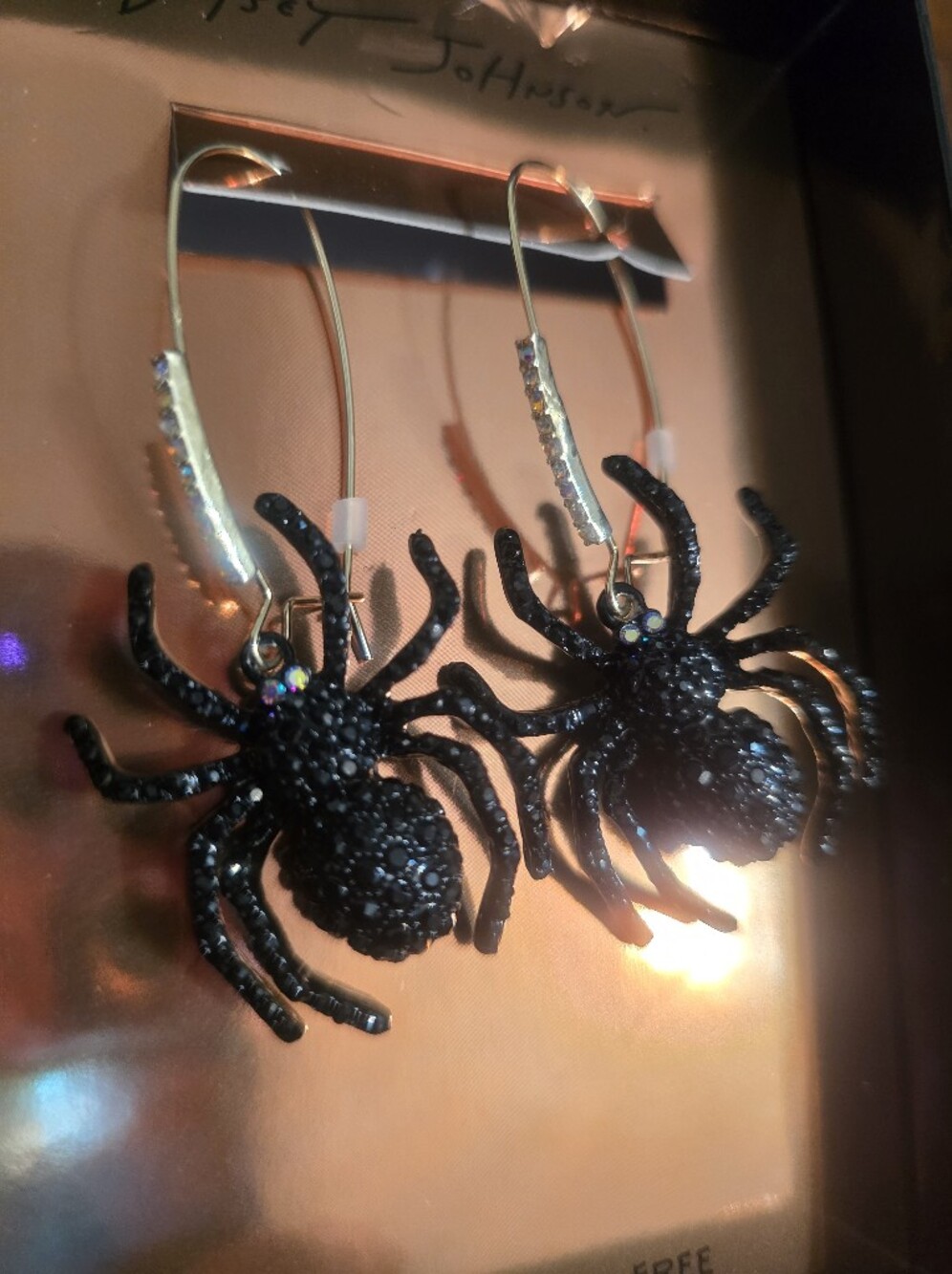 Betsey Johnson Spider Earrings - Picture 2 of 4